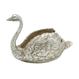 Cast Sterling Silver Miniature Swan Figure Ornament Vintage 1970 Birmingham