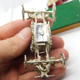 Cast Sterling Silver Royal State Coach Carriage Sculpture 1977 Birmingham