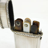 George IV Sterling Silver Etui Sewing Case Antique 1824 London John Reily