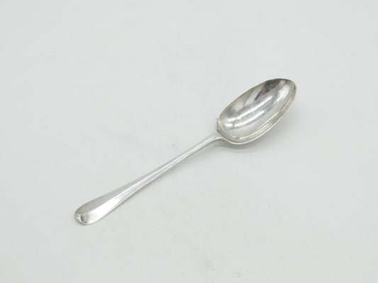 Queen Anne Britannia Silver Hanoverian Rat Tail Serving Spoon Antique 1702 London