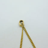 George III 9ct Gold Floral Pattern Blue Lace Agate Drop Pendant Antique c1820