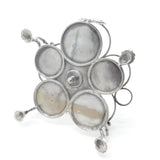 Georgian Sterling Silver Warwick Cruet Stand Crested 1770 London Antique