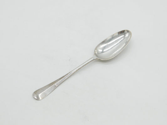 George II Sterling Silver Hanoverian Rat Tail Tablespoon Antique 1728 London