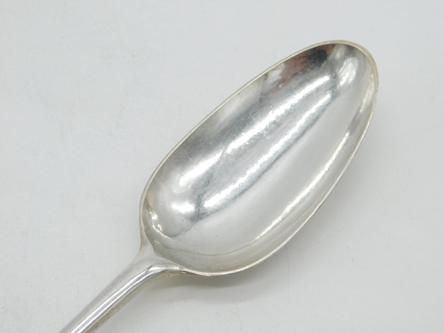 George II Sterling Silver Hanoverian Rat Tail Tablespoon Antique 1728 London