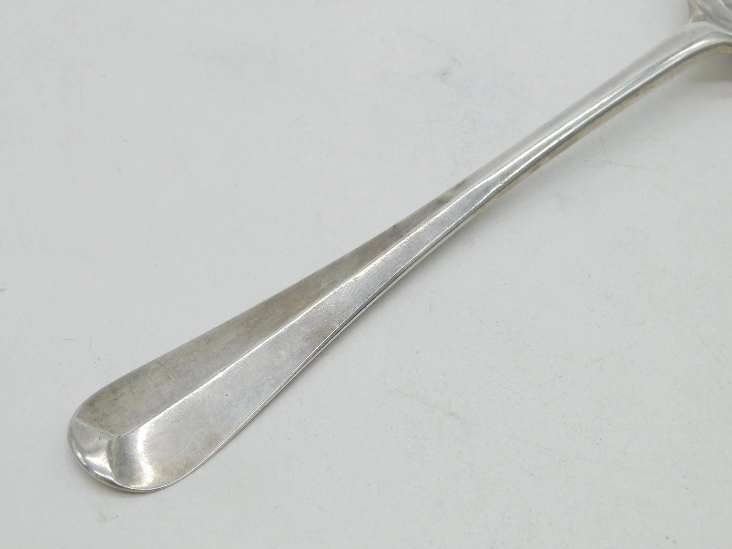 George II Sterling Silver Hanoverian Rat Tail Tablespoon Antique 1728 London