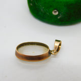 Victorian 9ct Rose Gold & Cabochon Moonstone Drop Pendant Antique c1880