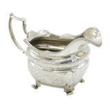 Irish George III Sterling Silver Floral Cream Jug Antique 1818 Dublin