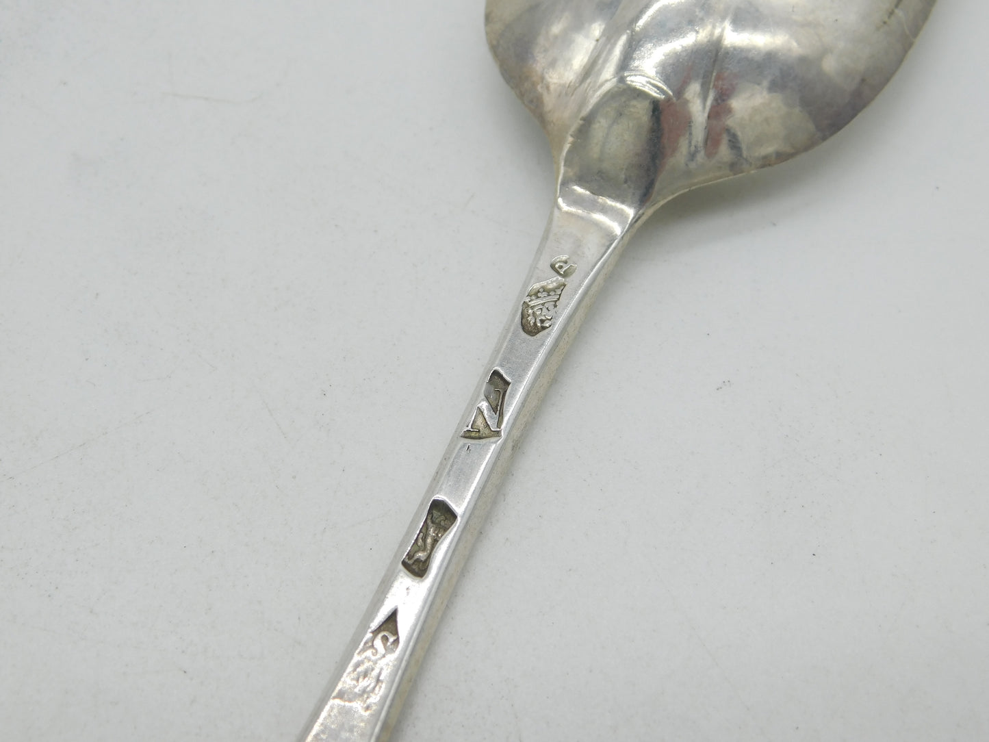 George II Sterling Silver Hanoverian Rat Tail Tablespoon Antique 1728 London