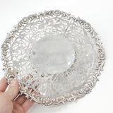 Chinese Export Sterling Silver Treat Sweet Meats or Cake Dish Bowl Vintage c1930