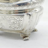 Irish George III Sterling Silver Floral Cream Jug Antique 1818 Dublin