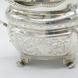 Irish George III Sterling Silver Floral Cream Jug Antique 1818 Dublin