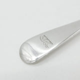 Edwardian Sterling Silver Fox Crest Stilton Scoop Spoon 1910 Sheffield Antique
