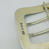 Edwardian Sterling Silver & Enamel Shamrock Buckle & Buttons Antique Birmingham