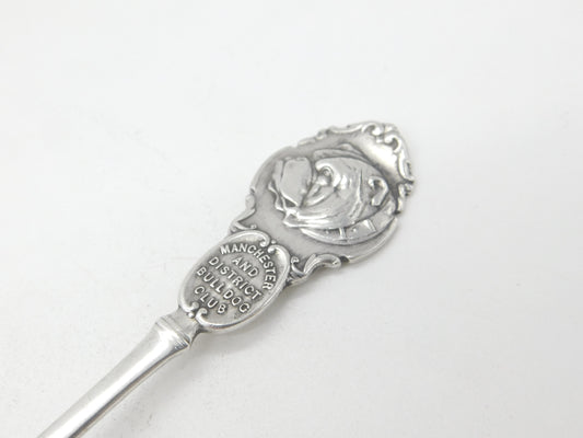 Edwardian Sterling Silver 'Manchester Bulldog Club' Prize Spoon 1906 Birmingham