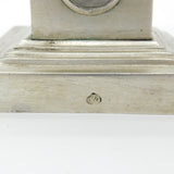 Regency French Colonial Sterling Silver Neoclassical Cast Candlesticks c1830