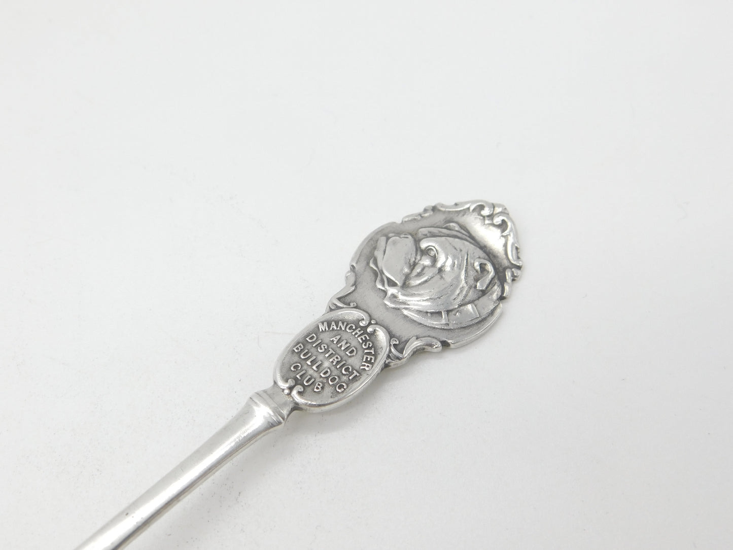 Edwardian Sterling Silver 'Manchester Bulldog Club' Prize Spoon 1906 Birmingham