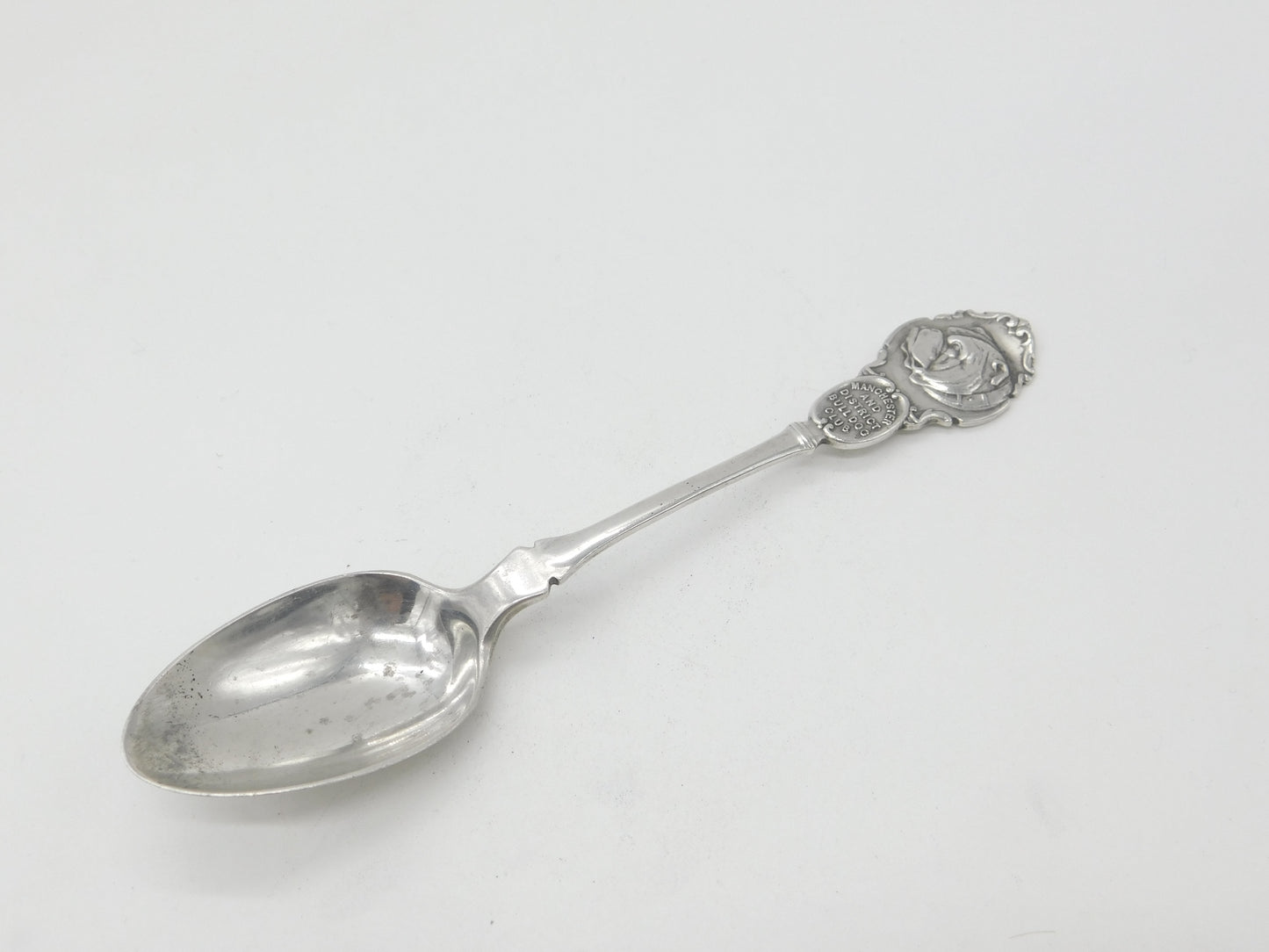 Edwardian Sterling Silver 'Manchester Bulldog Club' Prize Spoon 1906 Birmingham