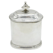 George II Sterling Silver Canister Tea Caddy Antique 1737 London