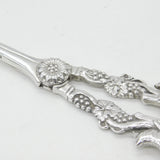 Sterling Silver Running Fox & Grape Pattern Grape Scissors 1967 London Vintage