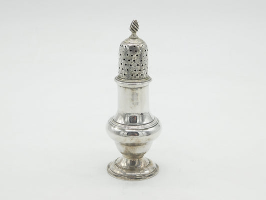 George III Sterling Silver Muffineer or Sugar Caster Antique 1776 London