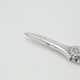 Sterling Silver Running Fox & Grape Pattern Grape Scissors 1967 London Vintage