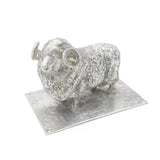 Cast Sterling Silver Prize Ram Dorset Horn Sheep Figurine 1938 Sheffield Antique