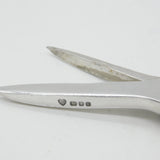 Sterling Silver Running Fox & Grape Pattern Grape Scissors 1967 London Vintage