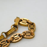 Victorian 9ct Yellow Gold Fancy Link Watch Chain & Locket Antique c1860