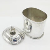 George II Sterling Silver Canister Tea Caddy Antique 1737 London