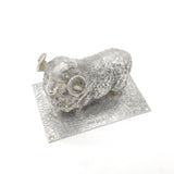 Cast Sterling Silver Prize Ram Dorset Horn Sheep Figurine 1938 Sheffield Antique