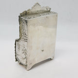 Victorian Sterling Silver Miniature Dolls House Wardrobe Antique 1894 London