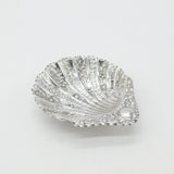 Victorian Sterling Silver Floral Pattern Shell Form Butter Dish 1890 Sheffield