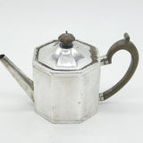 George III Sterling Silver Octagonal Bachelors Teapot Antique 1776 London