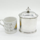 George II Sterling Silver Canister Tea Caddy Antique 1737 London