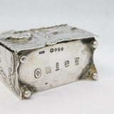 Victorian Sterling Silver Miniature Dolls House Wardrobe Antique 1894 London