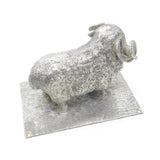 Cast Sterling Silver Prize Ram Dorset Horn Sheep Figurine 1938 Sheffield Antique