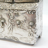 Victorian Sterling Silver Miniature Dolls House Wardrobe Antique 1894 London