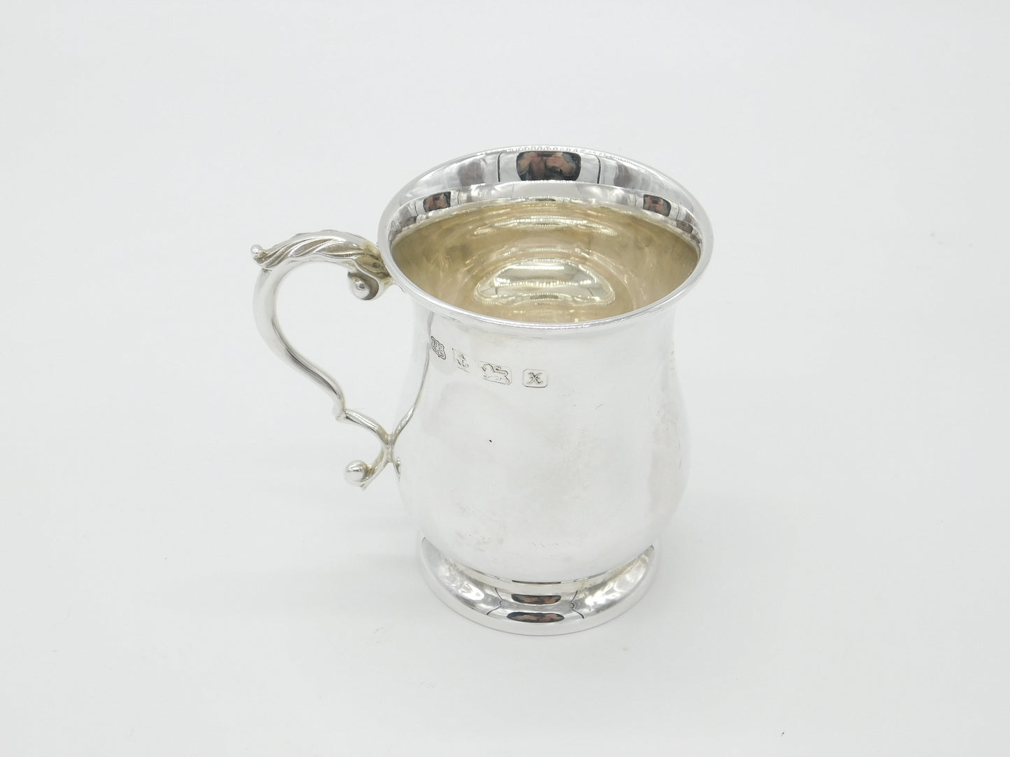 Sterling Silver Half Pint Tankard Mug 1997 Birmingham Vintage Barker Ellis Co.