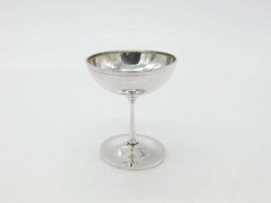 Sterling Silver Champagne Goblet Antique 1912 Birmingham Art Deco