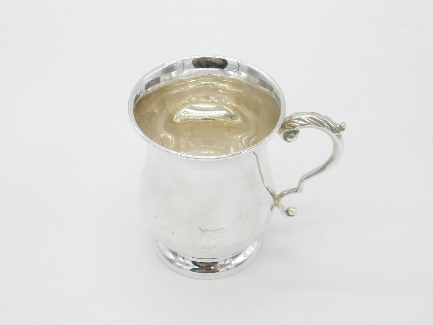 Sterling Silver Half Pint Tankard Mug 1997 Birmingham Vintage Barker Ellis Co.