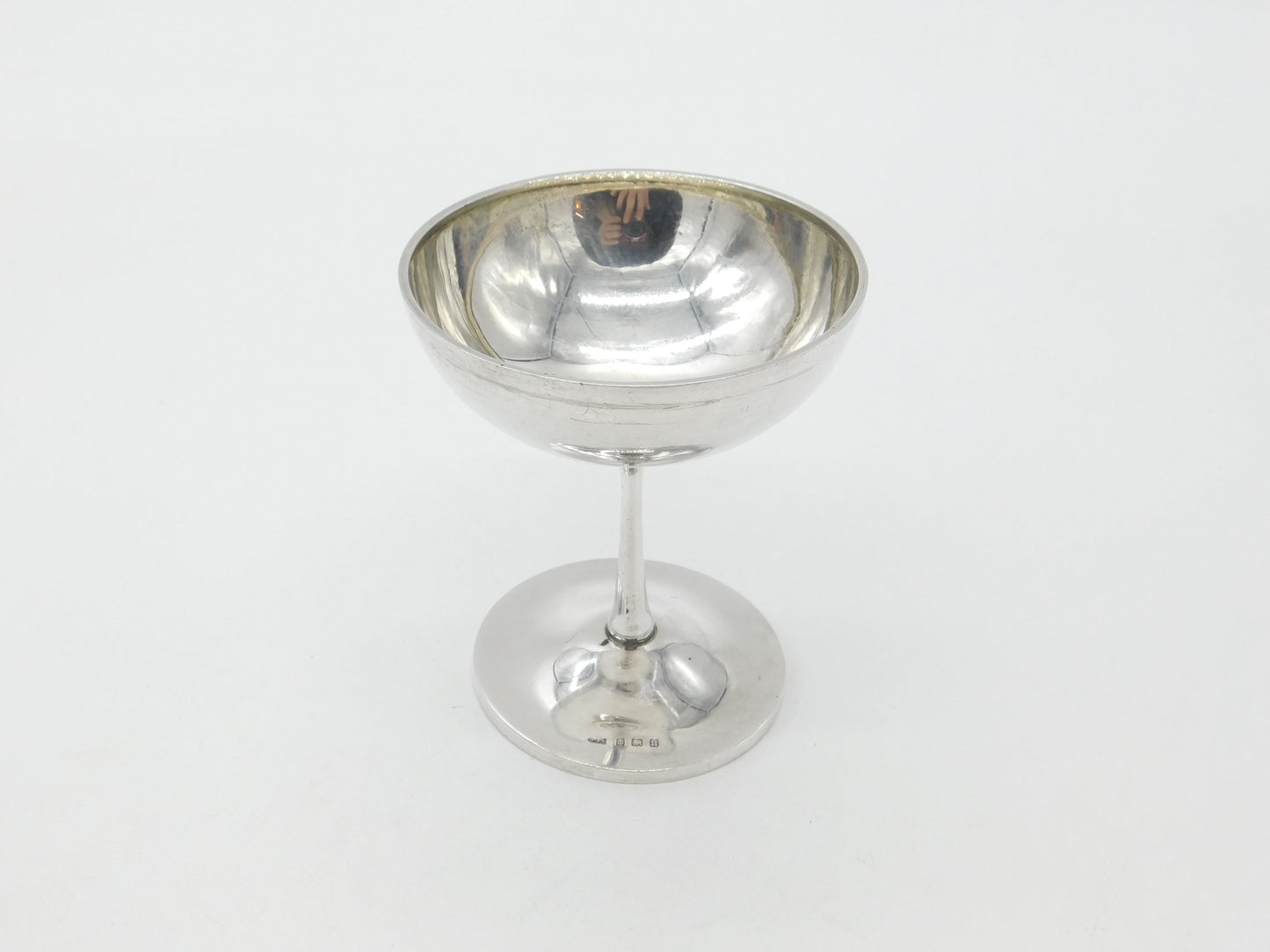 Sterling Silver Champagne Goblet Antique 1912 Birmingham Art Deco