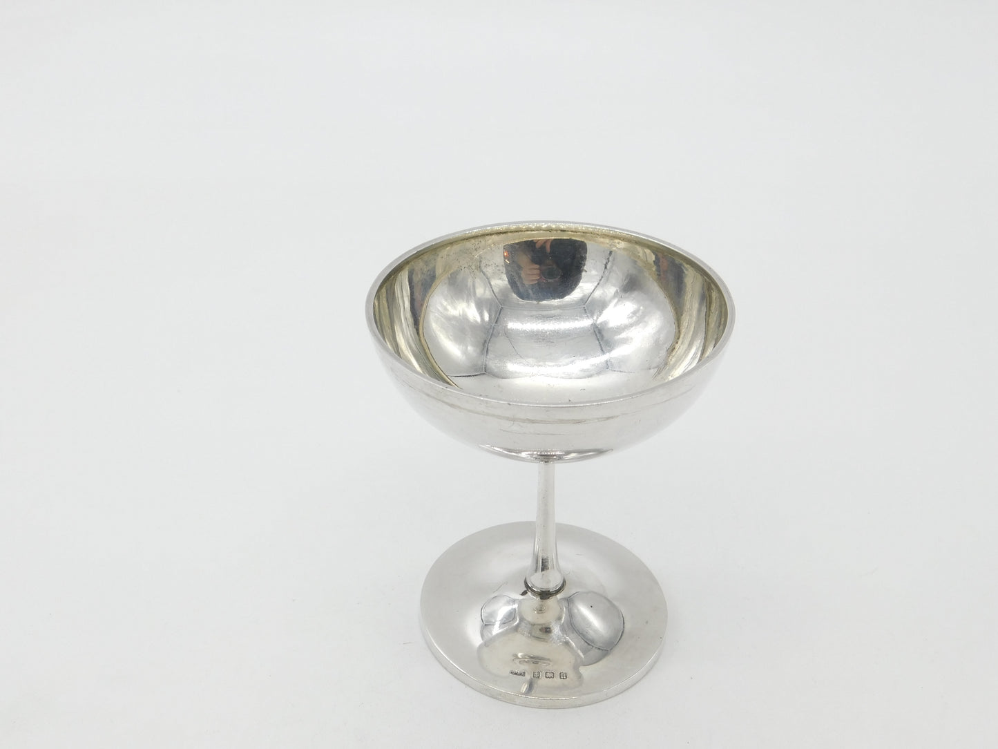 Sterling Silver Champagne Goblet Antique 1912 Birmingham Art Deco