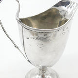 Victorian Sterling Silver Pedestal Cream Jug 1887 London Thomas Smily