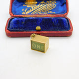 Georg Jensen Emergency One Pound £1 Money Note 9ct Gold Charm Vintage 1966