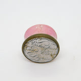 Georgian Bilston Enamel 'Virtue Prize and Vice Despise' Patch Box c1790 Antique