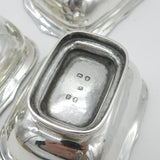 Georgian Set of Three Sterling Silver Salt Cellars 1790 London Solomon Hougham