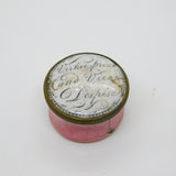 Georgian Bilston Enamel 'Virtue Prize and Vice Despise' Patch Box c1790 Antique