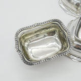 Georgian Set of Three Sterling Silver Salt Cellars 1790 London Solomon Hougham