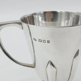 Arts & Crafts Sterling Silver Christening Mug Tankard 1919 London Antique