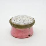 Georgian Bilston Enamel 'Virtue Prize and Vice Despise' Patch Box c1790 Antique